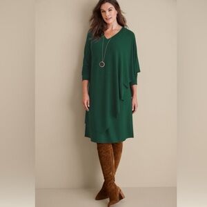 Soft surroundings Marla Dress Tunic Jewel Green New with Tag W-484 Sz M